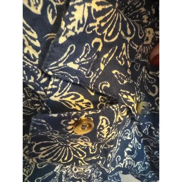 Maeve blue and cream button down - Picture 5 of 6